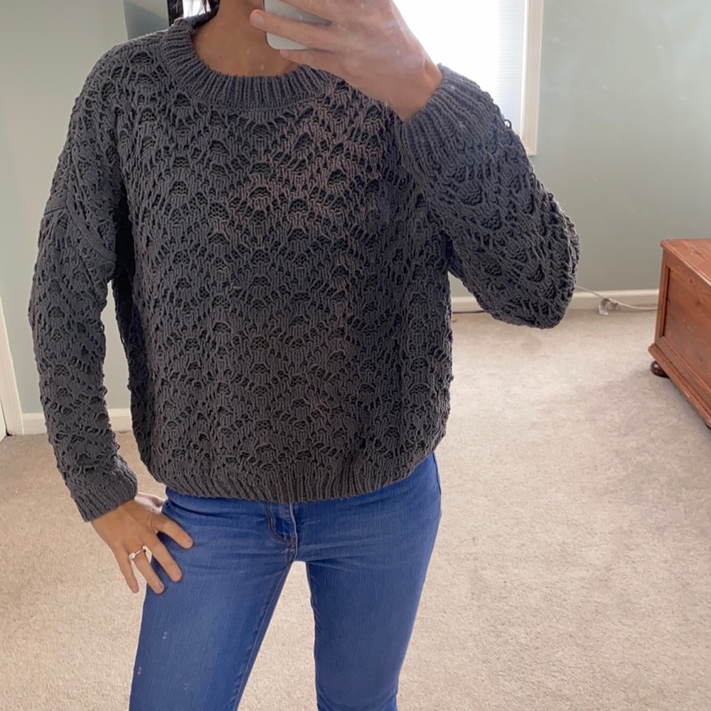 Dark grey soft sweater